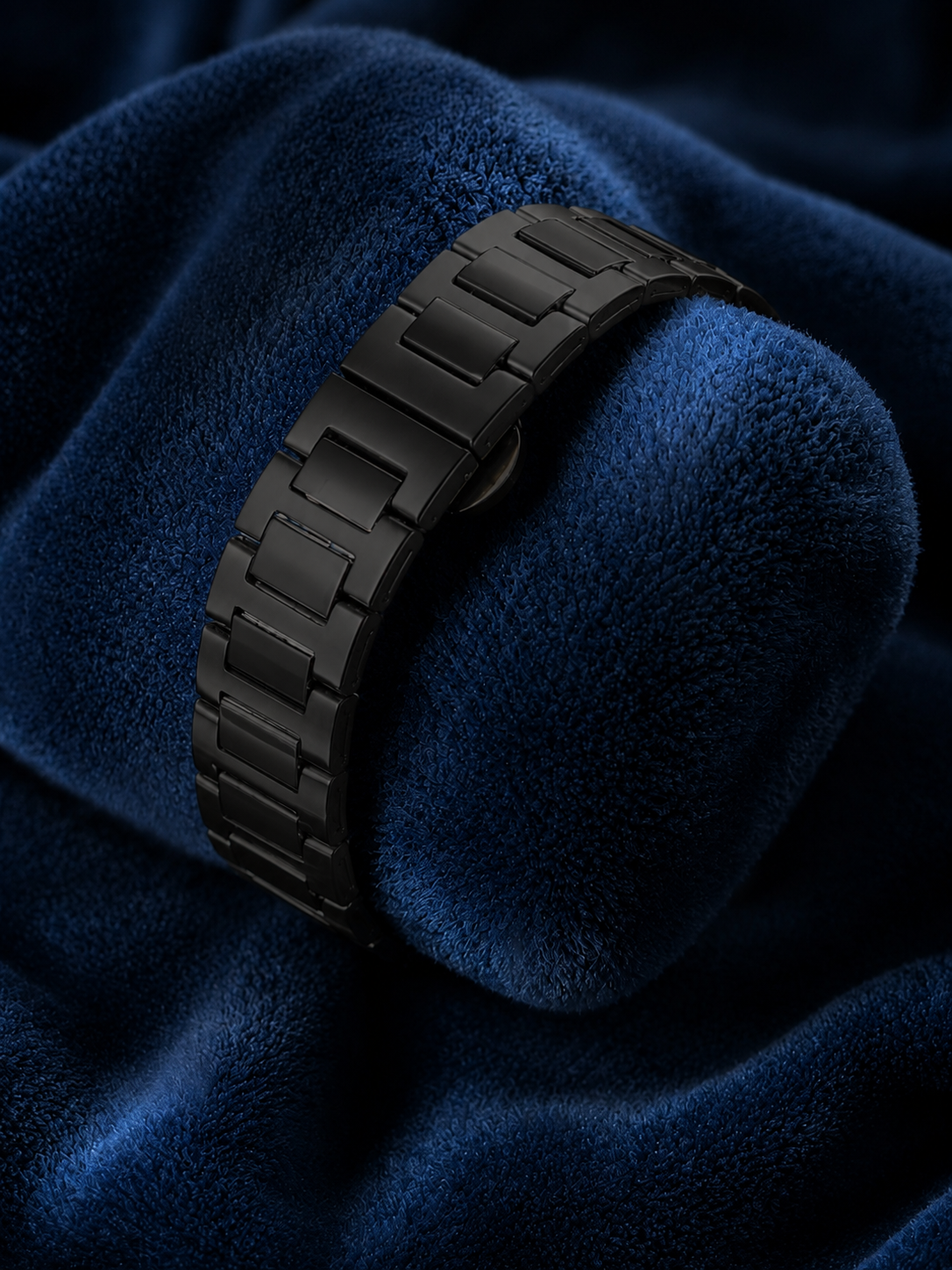 Patek Philippe Nautilus Black Dial Stainless Steel Watch