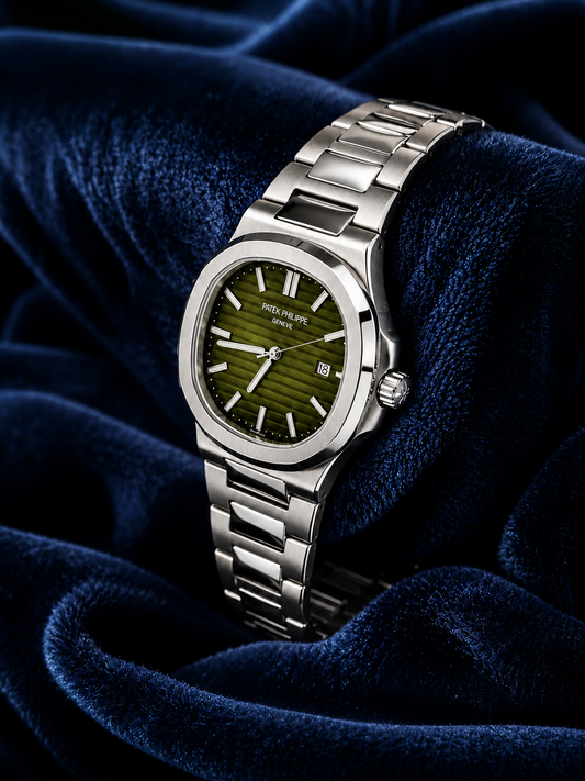 Patek Philippe Nautilus Style – Olive Green Reflective Dial
