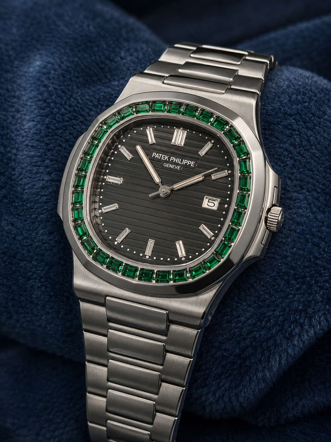 Patek Philippe Inspired Green Bezel Luxury Watch